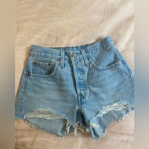 Levi’s 501 blue denim Jean shorts